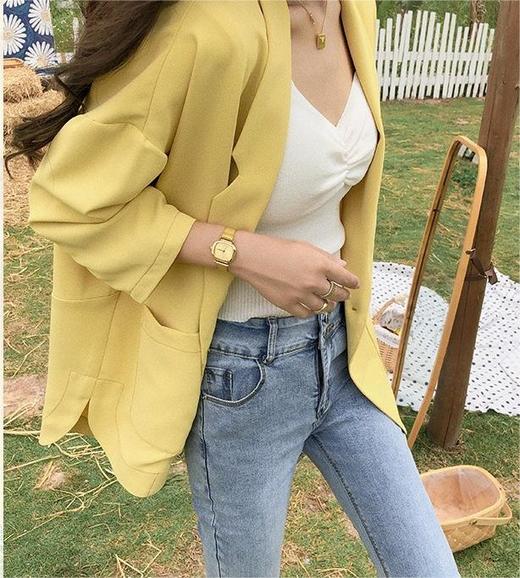 <曾小咸推荐>巨折清仓秒杀，稀有现货24小时发【仅限今日】休闲西装外套女夏季薄款韩版宽松显瘦 商品图2