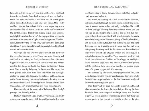 预售 【中商原版】纽伯瑞：费里斯比太太 英文原版 Mrs. Frisby and the Rats of Nimh Robert C. O'Brien 商品图1