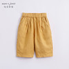 马克珍妮夏装新款 男女童宽松透气亚麻九分裤 儿童裤子230939 商品缩略图2