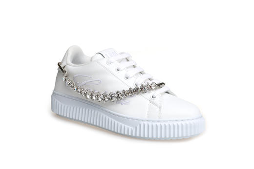 豪麟名鞋奥莱LORIBLU女鞋时尚休闲鞋牛皮革LR19600X白色  原价3960元 商品图0