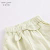 马克珍妮夏装新款 女童花边脚口透气亚麻裤子七分裤230951 商品缩略图4