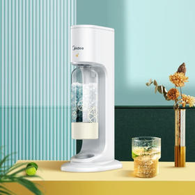 美的气泡饮水机家商用台式苏打水碳酸饮料柠檬水汽果汁便携易安装 MQ210气泡机【配1个气瓶+2个压力水瓶】