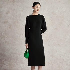 璞宿2023春新款云感丝滑天丝连衣裙简约时尚设计长裙修身百搭