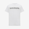 ALEXANDER MCQUEEN 亚历山大.麦昆 男士棉质 McQueen 徽标印章圆领短袖T恤 白色 727277 QUZ17 0900 商品缩略图0