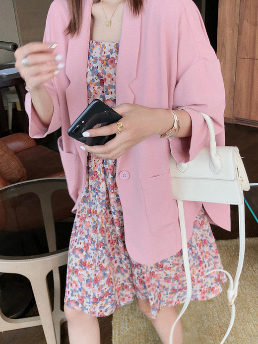 <曾小咸推荐>巨折清仓秒杀，稀有现货24小时发【仅限今日】休闲西装外套女夏季薄款韩版宽松显瘦 商品图1