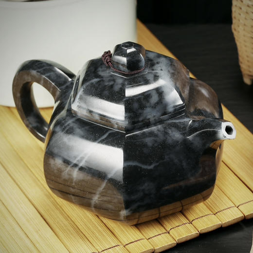 和田玉（青花）玉壶--六方壶（宋鸣放6621）394.37G 商品图5