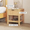 喜梦宝床头柜现代简约橡胶木床边小柜子北欧卧室简易储物柜 温莎系列 商品缩略图3