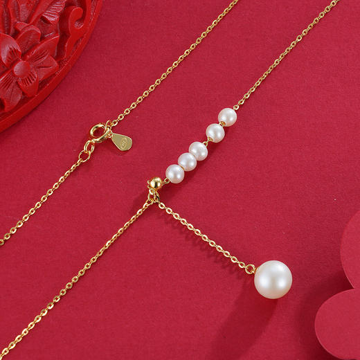 子佩集S925银珍珠套链项链【TM0577-XF】镀金2303 商品图3