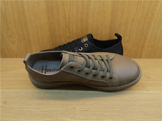 2021豪行春季新款11175206纯皮牛皮运动休闲男鞋单鞋皮鞋专柜正品 商品图3