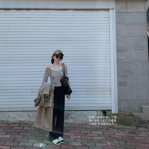 XS码 金蘑菇菇 梦中情裤 /Q弹不鼓包西裤垂坠显瘦直筒休闲西裤拖地裤 商品图2