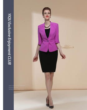 【特惠】YIQU丨“玫瑰之约”西装上衣（浅玫紫）