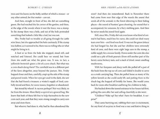 预售 【中商原版】纽伯瑞：费里斯比太太 英文原版 Mrs. Frisby and the Rats of Nimh Robert C. O'Brien 商品图4
