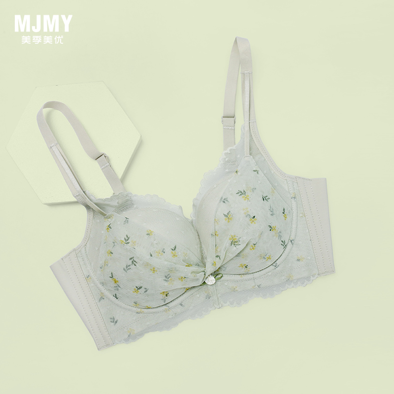 美季美优B清新印花薄棉杯文胸W352B06