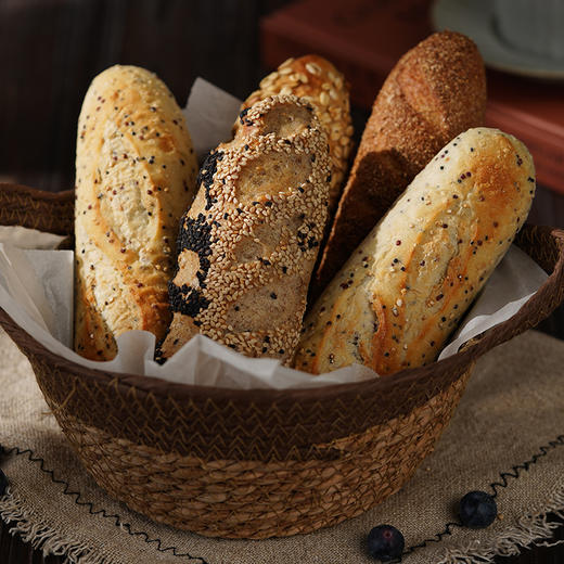 【乡村面包】吾双.法式乡村面包.520g*3（全麦520g+杂粮520g+藜麦520g) 商品图2