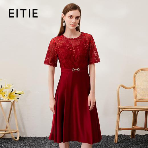 EITIE爱特爱舒适简约修身连衣裙6977606 商品图0