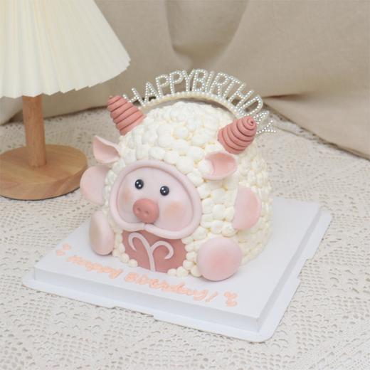 白羊猪猪星座蛋糕 商品图2