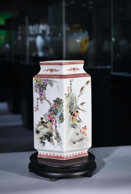 四季花鸟菱形镶器 商品图0
