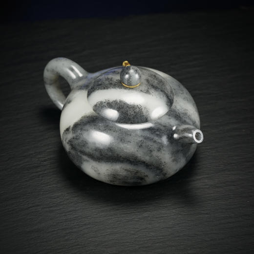 和田玉（青花）玉壶--圆壶（宋鸣放6634）231.69g 商品图8