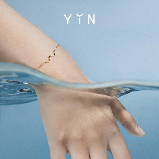 「漪」系列水光涟漪手链 PADI海洋潜水款18K真金 商品图4