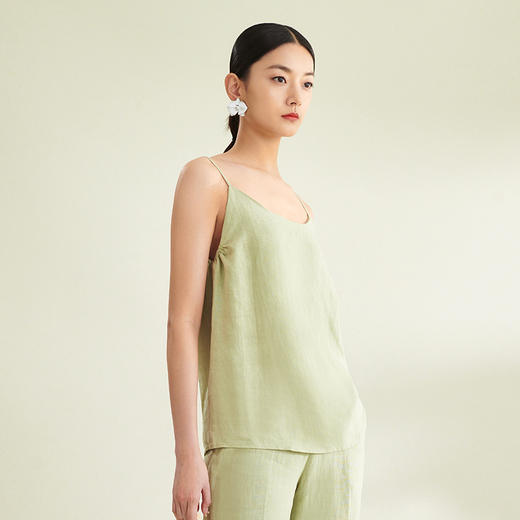 璞宿PUSU2023夏季新款亚麻吊带背心女休闲百搭文艺复古棉麻打底薄 商品图4