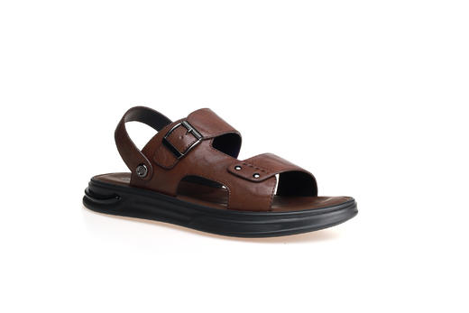 豪麟名鞋奥莱迪嘉男装牛皮革舒适凉鞋DJMTO31ML202棕色  原价1460元 商品图0