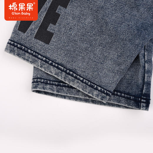 棉果果夏季新品男童男宝针织牛仔中裤裤子M212202223295 商品图4