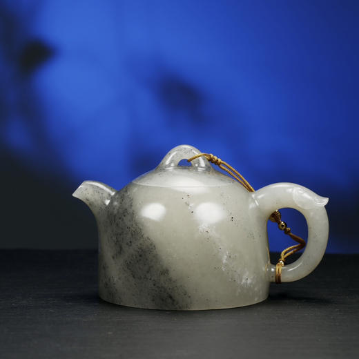 和田玉（青花）玉壶--秦权壶（宋鸣放6630）255.19g 商品图1