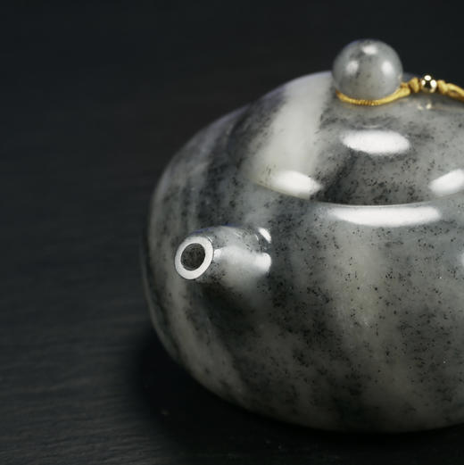 和田玉（青花）玉壶--圆壶（宋鸣放6634）231.69g 商品图9