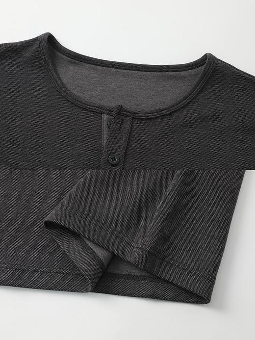 6FIVU男士莫代尔圆领长袖睡衣舒适可外穿家居上装UL00142（4.21） 商品图3