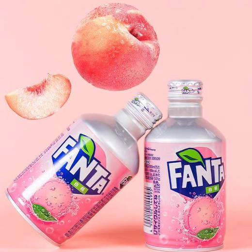 可口可乐芬达白桃味汽水饮料300ml 商品图2
