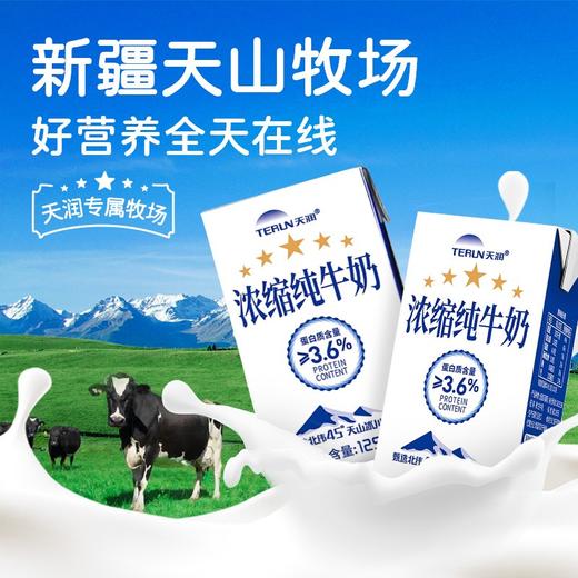 天润浓缩纯牛奶（康美砖125g)【NB】 商品图0