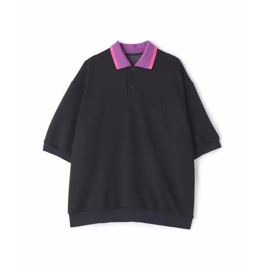 Fumito Ganryu Large polo shirt 拼接领廓形短袖POLO衫 翻领T恤 商品图4