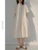 2022SS 日本水洗棉衬衫领宽松娃娃裙 商品缩略图3