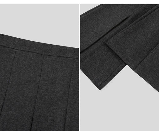 【闭着眼睛来捡漏】T家烟灰色 微喇 开叉女款时装裤 自留还得给婆婆和妈妈都要留的一款好穿显瘦显年轻 舒适无束缚的 时装裤 商品图8