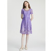 司歌刺绣显瘦短袖连衣裙A871226 商品缩略图3