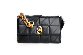 豪麟名鞋奥莱迪嘉女装牛皮革手袋TWPB31TW207黑色  原价1660元