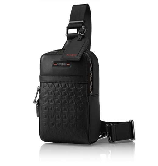 新秀丽LEGENDA高端压纹牛皮革商务单肩包NQ8*007 商品图1