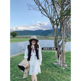 金蘑菇菇【山谷里的风 日杂背心】叠穿yyds格子短款针织小背心