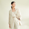 璞宿PUSU2023春夏新款亚麻西装套装女文艺休闲百搭棉麻上衣外套 商品缩略图4