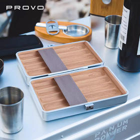 酷麦装备Provo铝镁合金密封耐摔高档便携式雪茄盒雪松木保湿盒