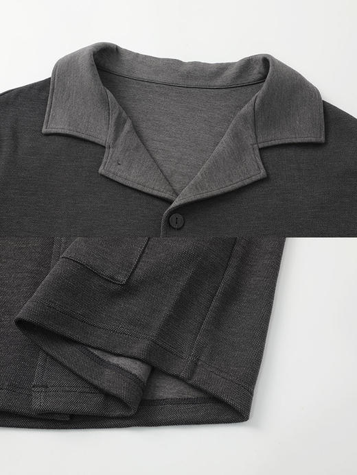 6F IVU男士新品莫代尔翻领睡衣上装长袖家居服上衣UL00141 商品图3