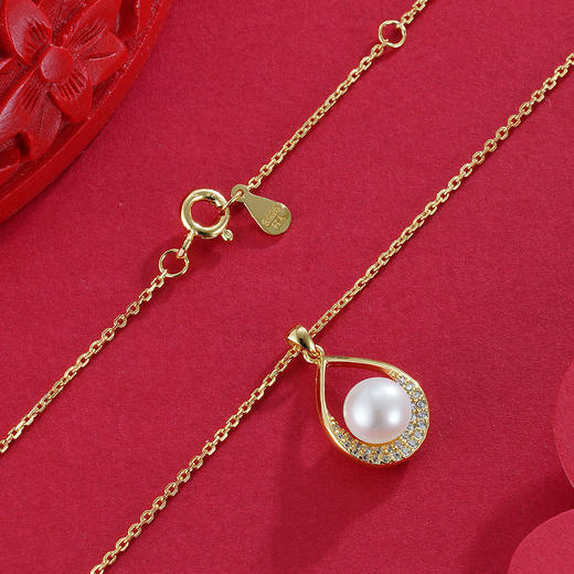 子佩集S925银珍珠套链【TM0556-XF】镀金项链2303 商品图1