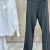 【闭着眼睛来捡漏】T家烟灰色 微喇 开叉女款时装裤 自留还得给婆婆和妈妈都要留的一款好穿显瘦显年轻 舒适无束缚的 时装裤 商品缩略图2