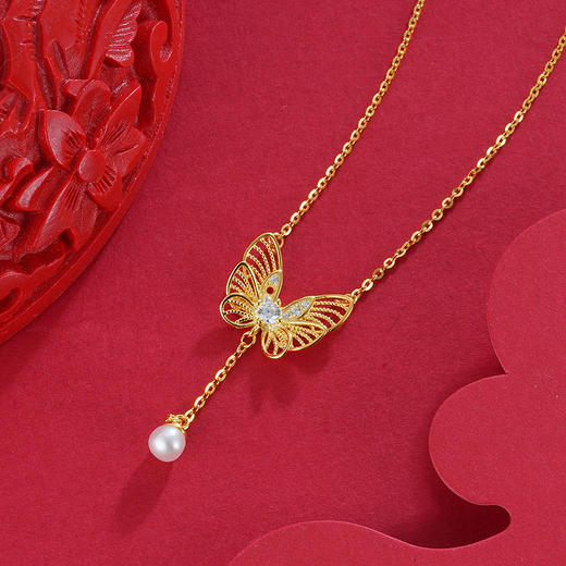 子佩集S925银珍珠套链项链【TM0653-XF】镀金2303 商品图0