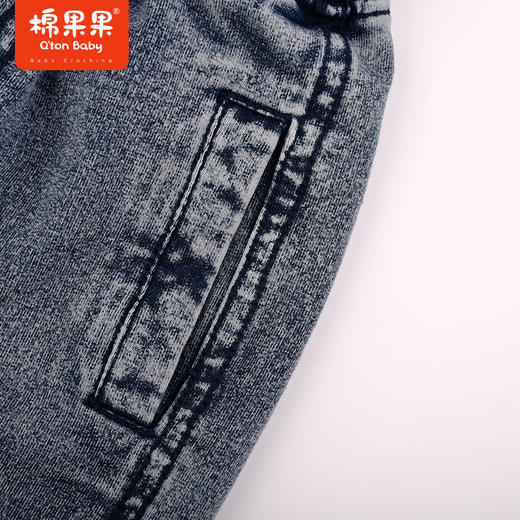 棉果果夏季新品男童男宝针织牛仔中裤裤子M212202223295 商品图2