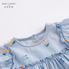 马克珍妮夏装新款 女童小花点缀花边袖纯棉短袖套装230795 商品缩略图2