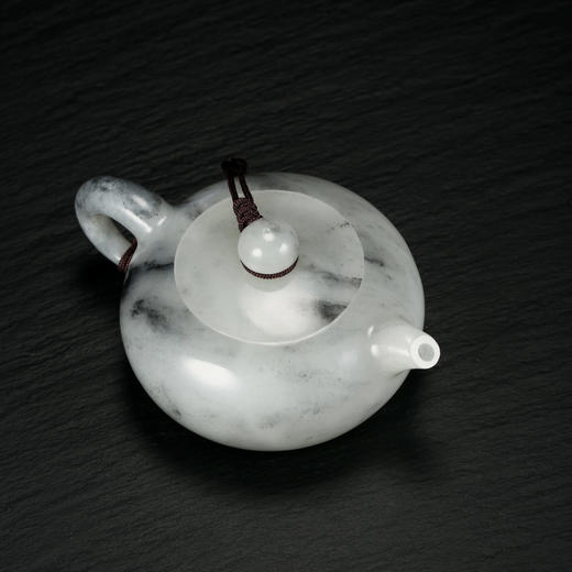 和田玉（青花）玉壶--扁壶（宋鸣放6622）137.23g 商品图4