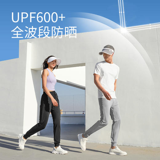 Supield素湃全波段防晒运动休闲裤男女同款束脚修身凉感夏季薄款 商品图1