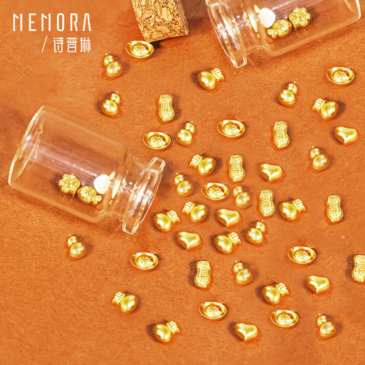 【囤金达人】金豆豆 1g黄金投资小金豆小元宝收藏投资送礼MEMORA诗普琳GUE008（线上专供）一口价 商品图3