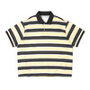 PRIMEE H/S Stripe Big Polo Sweater 珠地网眼廓形条纹POLO衫T恤 商品缩略图0